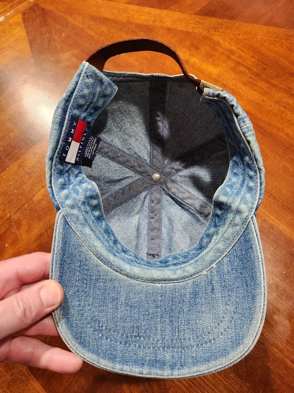 1990's Tommy Hilfiger Denim Strap Back Hat